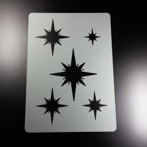 A4 Schablone Sterne Weihnachtstern Set Stern Stars - BA462 - Bild 1 von 2