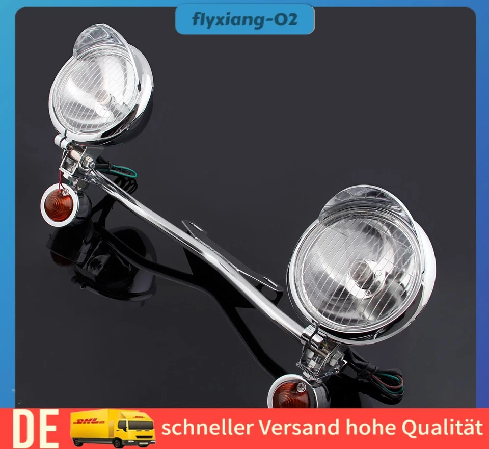 Driving Blinker Spot Light Bar für Yamaha Honda Suzuki Kawasaki cruisers - Bild 1 von 4