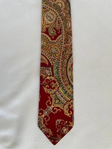 Liberty of London Berkley Kaiser Greenwich Village NYC Paisley Silk Necktie VTG - Picture 1 of 4