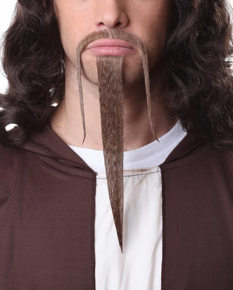 CABELLO HUMANO FU MANCHÚ CHINO JAPONÉS KUNG FU HOMBRE CHU DISFRAZ BIGOTE Y BARBA  Foto 1 de 1