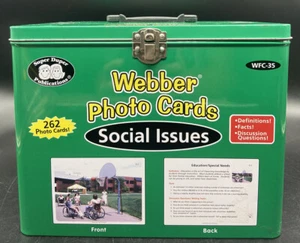 WEBBER PHOTO CARDS SOCIAL ISSUES 262 CARDS FOR AUTISM/HOMESCHOOL/ABA - Picture 1 of 8