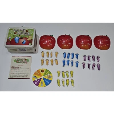 Wormy Apples Game COMPLETE Fundex 2004 Lunchbox Tin READ - Image 1 of 4