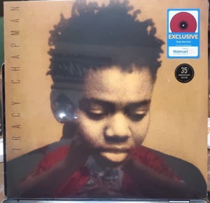 TRACY CHAPMAN Self Titled NEW DEEP RED VINYL W/HYPE STICKER - Picture 1 of 3
