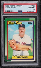 1990 Topps Box Set Collector's Edition (Tiffany) Wade Boggs PSA 10 GEM MT HOF