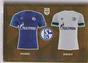 Panini Fifa 365 2020 Pegatinas Núm 187 FC Schalke 04 Jersey Oro - Imagen 1 de 2