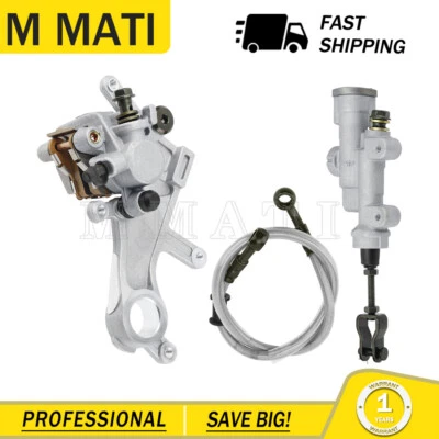 For Honda CRF250R 2004-2020 Rear Brake Master Cylinder & Brake Caliper & Hose — 第 1/4 张图片