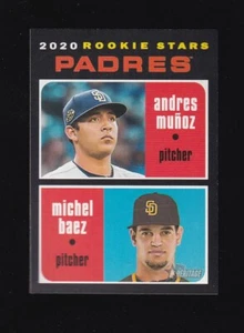 2020 Topps Heritage Andres Munoz Michael Baez Rookie #262 San Diego Padres - Picture 1 of 2