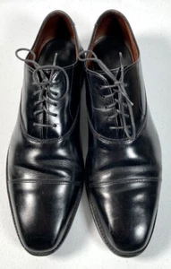 Allen Edmonds "Soho" Cap Toe Leather Black Oxford Dress Shoes Mens 11.5 B USA - Picture 1 of 9