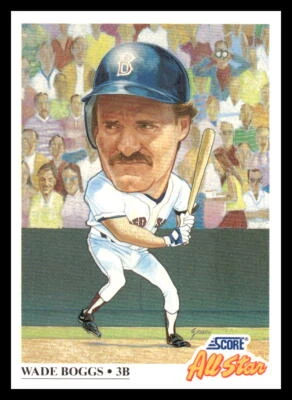 1991 Score  Wade Boggs #393 Boston Red Sox Baseball Card - Image 1 of 2
