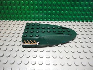 Lego 1 Dark Green 6x10 sloped wedge with stickers shuttle ship airplane - Picture 1 of 2