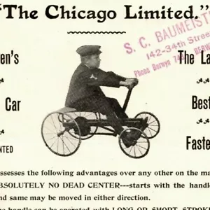 c1905-10 Lalor Cart Co. "The Chicago Limited" Kinder Handwagen S C Baumeister - Bild 1 von 3
