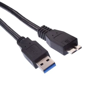 Black 5m USB 3.0 Male to Micro USB Cable Lead - Picture 1 of 1
