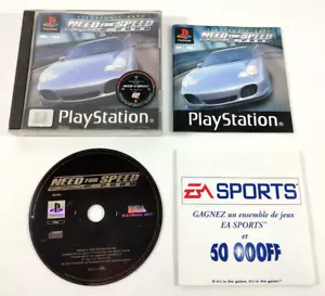 Game PLAYSTATION 1 PS1 French Version Need for Speed Porsche 2000 with Record - Picture 1 of 3
