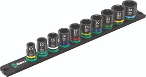 Wera 9607 Magnetic Rail B Impaktor 1 Socket Set 3/8" Drive Metric 05005451001 - Picture 1 of 7