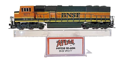 N ATLAS 49258 EMD SD-60M BNSF Locomotive #9277 (DCC Equipped) (Tested) - Image 1 of 4