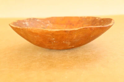 Antique Vintage Primitive Wooden Bread Bowl Dough Rising Plate Small Trough 20th - Image 1 of 4