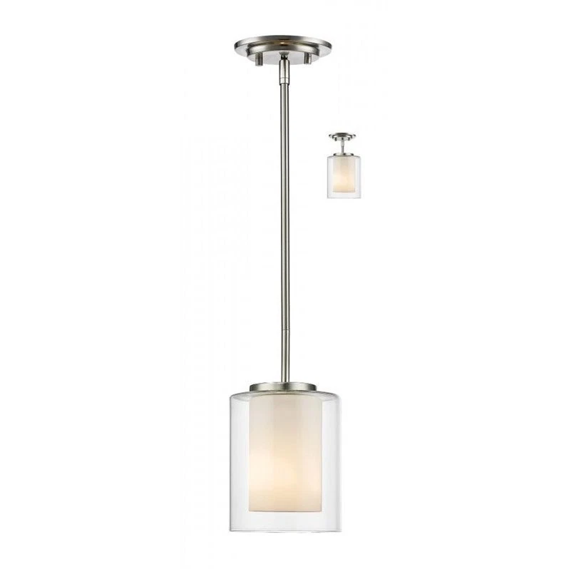 Z-Lite 426MP-BN Willow 1 Light 5.5 inch Brushed Nickel Pendant Ceiling Light