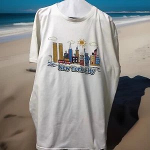 Fruit of the Loom Adult "New York City" Big City T-Shirt Size XL White - Picture 1 of 4