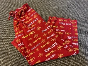 Iowa State Mens Graphic High Rise Pants Drawstring Waist Extra Large Red XL - Picture 1 of 3