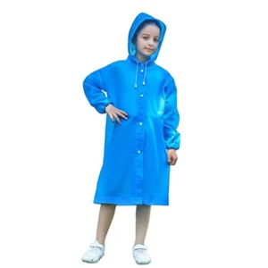 1 Stück Regenponcho Kinder Wasserdicht Regencape Regenmantel Mädchen Jungen Fest - Bild 1 von 6