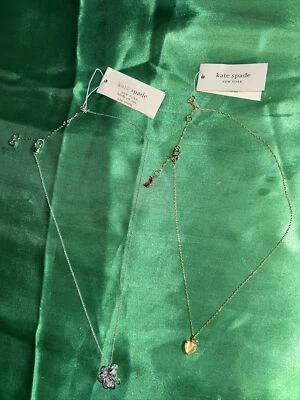 Colgante Kate Spade ROSETA JOYA Chapado en Plata Circonita cúbica y Collar Chapado en Oro 2 piezas Foto 1 de 4