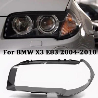 Tapa de cubierta de carcasa de lente de faro para BMW X3 E83 2006-2010 lado izquierdo transparente Foto 1 de 4
