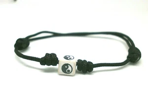 Minimalist ""Yin-Yang"" Ceramic Cube Bracelet - Adjustable. - Picture 1 of 4