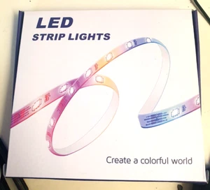 Kit de Tira de Iluminación Interior Cinta Autoadhesiva 18M 24W LED RGB Descargar APP - Imagen 1 de 5