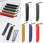 Curved Zipper Pen Bag Solid Color Pen Pouch Pen Protective Bag  Business