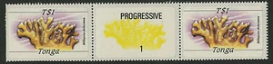 Tonga 1984-85 Scott #576 Mint Never Hinged Gutter Pair - Picture 1 of 1