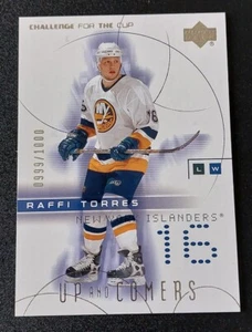 2001-02 UD Challenge For The Cup Raffi Torres Rookie Card #124. 999/1000 - Picture 1 of 3