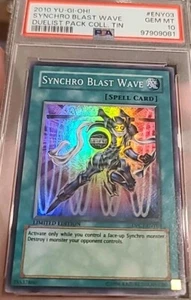 YU-GI-OH! SYNCHRO BLAST WAVE EDICIÓN LIMITADA DPCT-ENY03 GRADUADO PSA 10 GEMA COMO NUEVO - Imagen 1 de 3