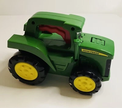 John Deere Toy Tractor Flashlight Roll and Go With Sound TOMY - Image 1 of 4