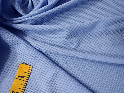 Fabric Knit Jersey Honeycomb Jacquard Textured Mesh Athletic Sports Light 54W 1y - Image 1 of 4