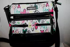 Bolso Bandolera Stone & Co Dos Tonos Imitación Cuero 8.5H x 7.5W ¡Lindo Bolso! - Imagen 1 de 5