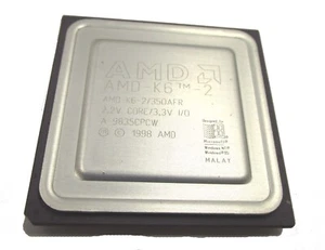 Vintage AMD K6-2/350AFR Microprocessor @350 MHz PGA68 - Picture 1 of 2
