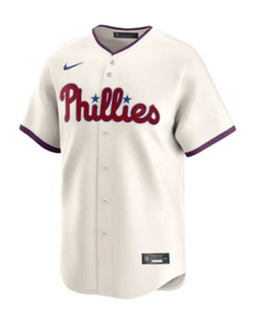  PHILADELPHIA PHILLIES MENS IVORY ALT LIMITED BASEBALL NIKE JERSEY, SALE!!! NWT - Picture 1 of 2