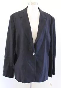 NWT Talbots Vtg Label 100% Linen Woven Tweed Blazer Jacket Size 18 Womens - Picture 1 of 5