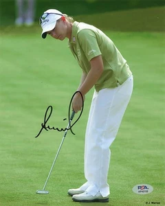 Annika Sorenstam Golf Signed 8x10 Photo Autograph PSA/DNA AP42152 - Picture 1 of 1