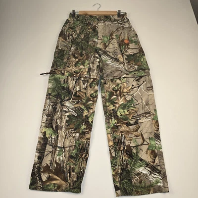 Game Winner Realtree Green Convertible Camo Hunting Pants Youth Large Turkey - Image 1 of 4