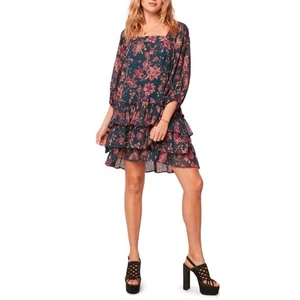 Band of the Free NWT Mandy Floral Long Sleeve Dress Pine Berry Size XS - Picture 1 of 9