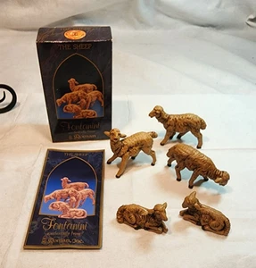 Fontanini The Sheep 5pc 52539 Heirloom Nativity 5" Collection Figure Italy 1992 - Bild 1 von 4