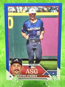 Spencer Strider - Royal Blue - 2023 Topps Update #ASG-45 All Star Game Braves - Picture 1 of 11