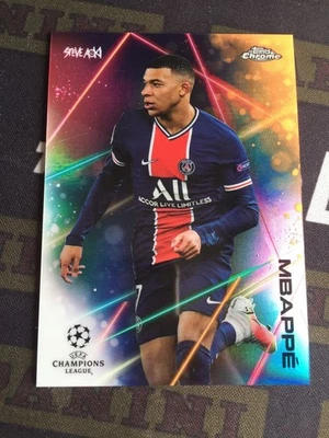 2020-21 Topps Chrome X Steve Aoki Kylian Mbappe Orange 17/25 PSG Real Madrid - Image 1 of 3