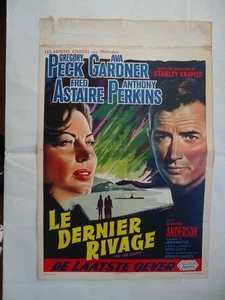 SCI FI/ON THE BEACH/GREGORY PECK+AVA GARDNER/ F7/belgian poster - Picture 1 of 1