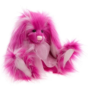 Charlie Bears Raspberry Ripple | Plush Bright Pink Bunny Rabbit Collectable - Picture 1 of 5