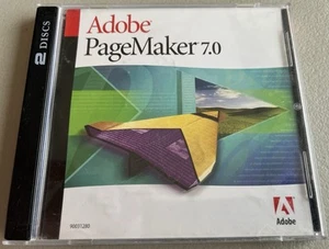 7.0, Adobe PageMaker 7.0 for Windows/Macintosh 2 Disc Set with KEY CODE - Picture 1 of 4