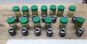 LOT OF 13 HARDINGE S10 Smooth HEX COLLET PADS 1/4", 7/16", 1/2", 9/16" - Picture 1 of 9