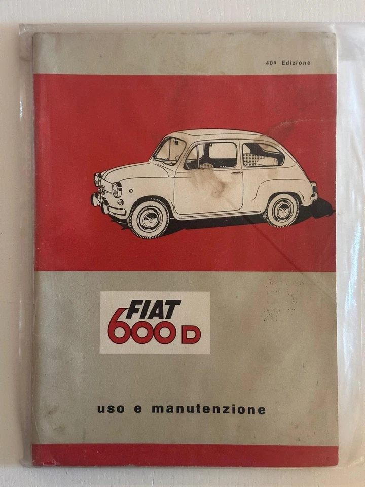 ORIGINALE!!! Libretto uso e manutenzione FIAT 600D - Imagem 1 de 1