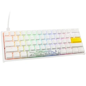 Ducky ONE 2 Pro Mini White Edition Gaming Tastatur, RGB LED - Gateron Yellow (US - Bild 1 von 10
